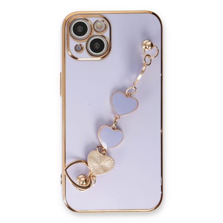 iPhone 14 Kılıf Esila Silikon - Lila