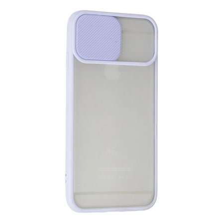 iPhone 6 Kılıf Palm Buzlu Kamera Sürgülü Silikon - Lila