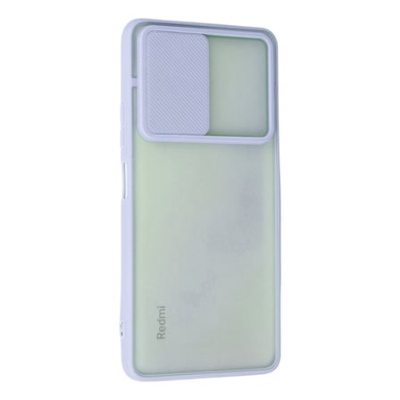 Redmi Note 10 Pro Kılıf Palm Buzlu Kamera Sürgülü Silikon - Lila