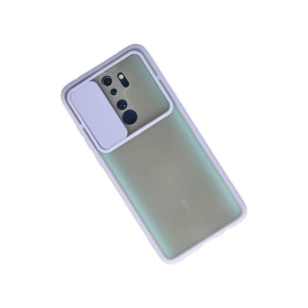 Redmi Note 8 Pro Kılıf Palm Buzlu Kamera Sürgülü Silikon - Lila