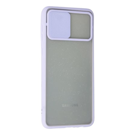 Galaxy A02 Kılıf Palm Buzlu Kamera Sürgülü Silikon - Lila