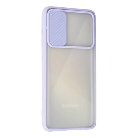 Galaxy A71 Kılıf Palm Buzlu Kamera Sürgülü Silikon - Lila
