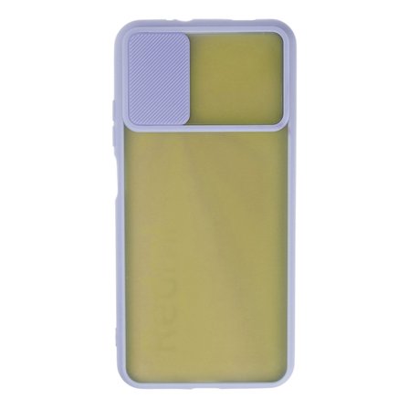 Redmi 9T Kılıf Palm Buzlu Kamera Sürgülü Silikon - Lila