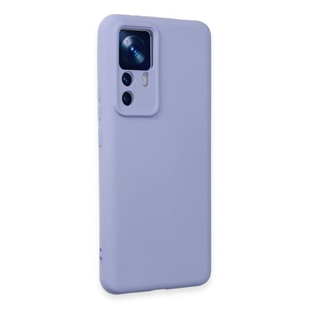 Erdo Ticaret Xiaomi Mi 12T Pro Kılıf Lila Nano İçi Kadife Silikon Arka Kılıf
