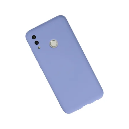 P Smart 2019 Kılıf Nano içi Kadife Silikon - Lila