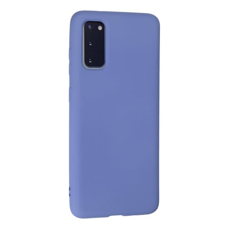 Galaxy S20 Kılıf Nano içi Kadife Silikon - Lila
