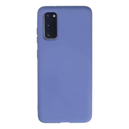 Galaxy S20 Kılıf Nano içi Kadife Silikon - Lila