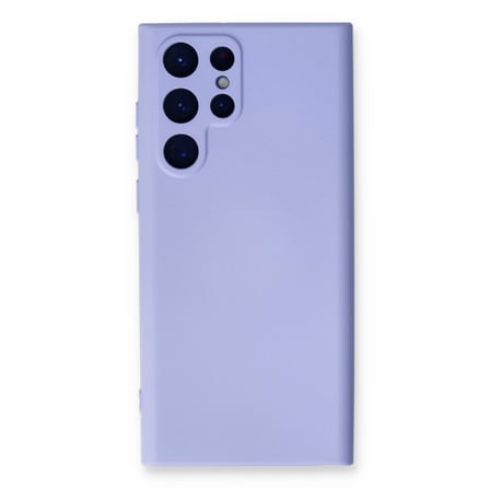 Galaxy S23 Ultra Kılıf Nano içi Kadife Silikon - Lila