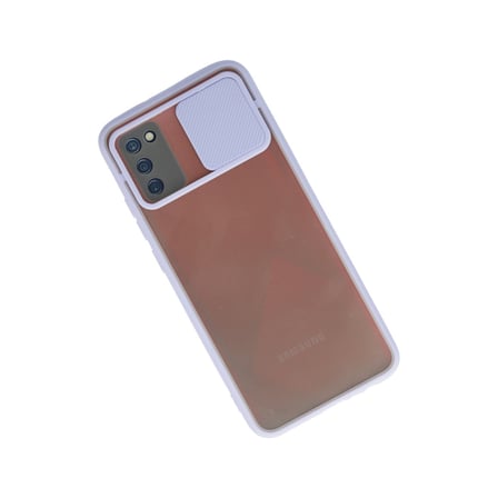 Galaxy A03S Kılıf Palm Buzlu Kamera Sürgülü Silikon - Lila