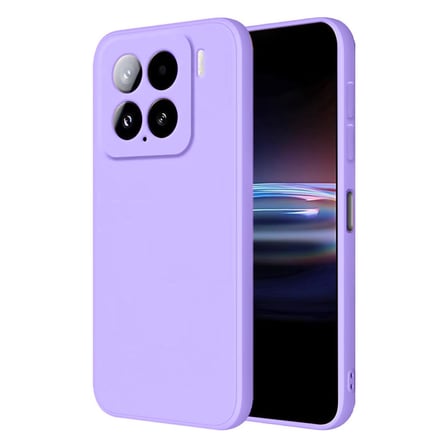 Mi 15 Kılıf Nano içi Kadife Silikon - Lila