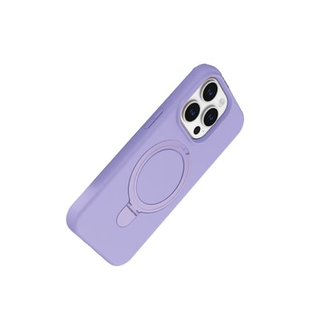 iPhone 14 Pro Max Regal Magsafe Standlı Kapak - Lila
