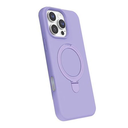 iPhone 16 Pro Max Regal Magsafe Standlı Kapak - Lila