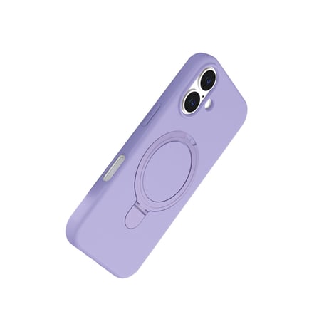 iPhone 16 Plus Regal Magsafe Standlı Kapak - Lila
