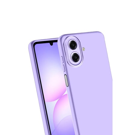 Erdo Ticaret Nano Kadife Silikon Kılıf Lila - Samsung Galaxy A07 4G