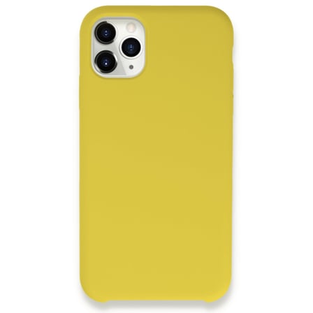 iPhone 11 Pro Max Kılıf Lansman Legant Silikon - Sarı