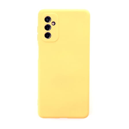 Galaxy M52 5G Kılıf Nano içi Kadife Silikon - Sarı