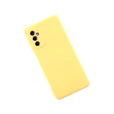Galaxy M52 5G Kılıf Nano içi Kadife Silikon - Sarı