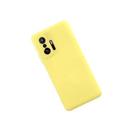 Mi 11T Pro Kılıf Nano içi Kadife Silikon - Sarı