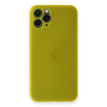 iPhone 11 Pro Max Kılıf PP Ultra İnce Kapak - Sarı