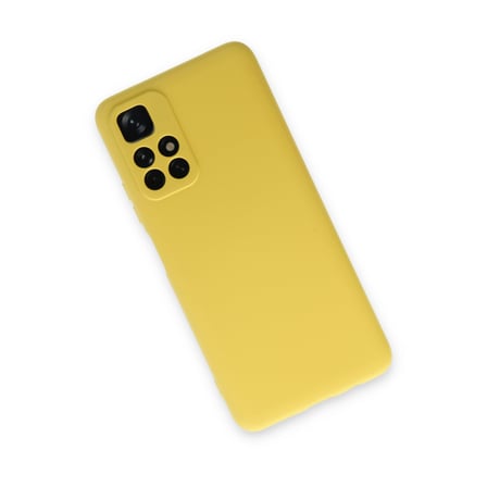 Redmi Note 11T Kılıf Nano içi Kadife Silikon - Sarı