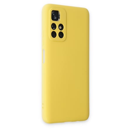 Redmi Note 11T Kılıf Nano içi Kadife Silikon - Sarı