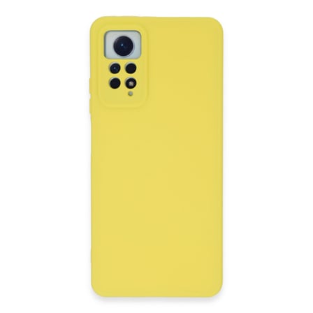 Redmi Note 12 Pro 4G Kılıf Nano içi Kadife Silikon - Sarı