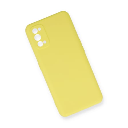 Realme 7 Pro Kılıf Nano içi Kadife Silikon - Sarı