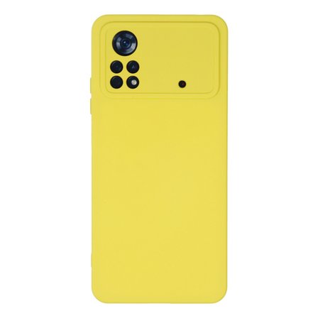 Poco X4 Pro 5G Kılıf Nano Kadife Silikon Sarı