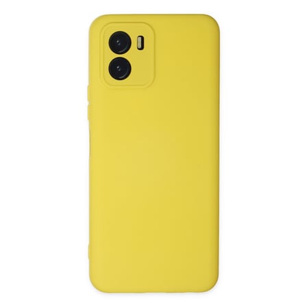 Y15S Kılıf Nano içi Kadife Silikon - Sarı
