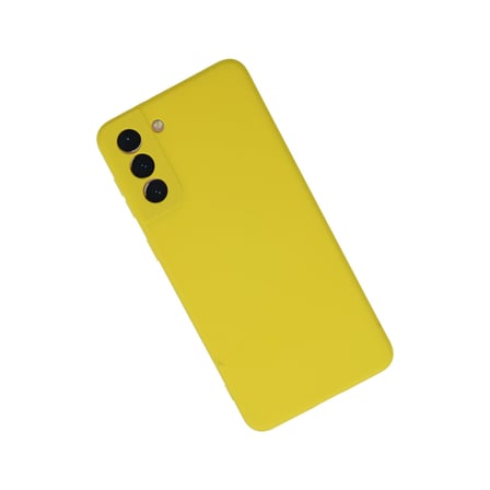Galaxy S21 Plus Kılıf Nano içi Kadife Silikon - Sarı