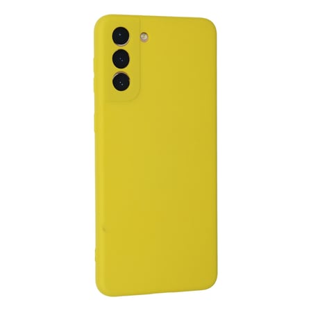 Galaxy S21 Plus Kılıf Nano içi Kadife Silikon - Sarı