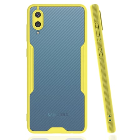 Galaxy A02 Kılıf Platin Silikon - Sarı