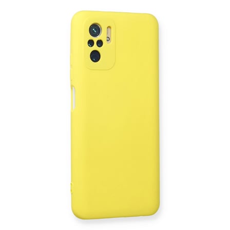Note 10 Kılıf Nano içi Kadife Silikon - Sarı