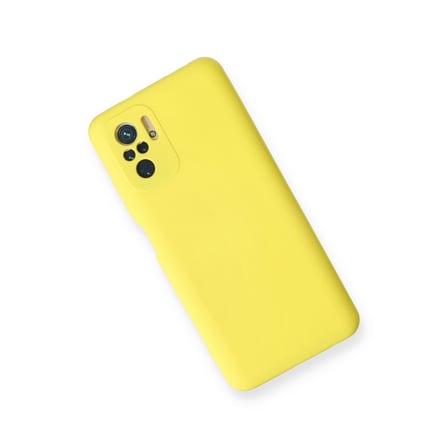 Note 10 Kılıf Nano içi Kadife Silikon - Sarı
