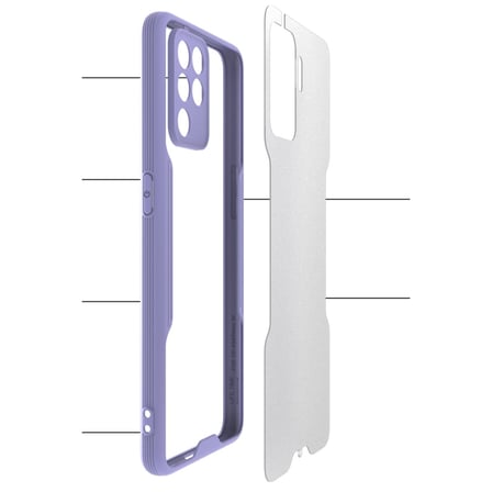 Reno 5 Lite Kılıf Platin Silikon - Sarı
