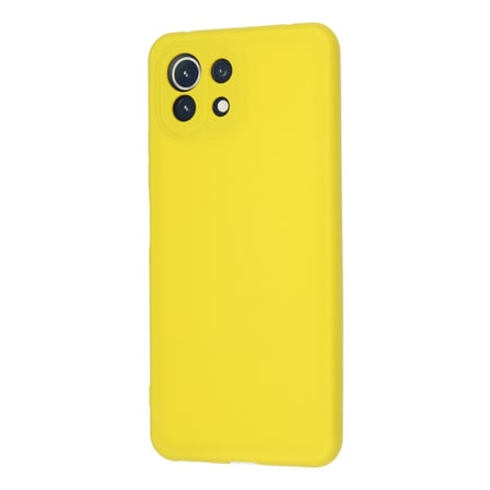 Mİ 11 Lite Kılıf Nano içi Kadife Silikon - Sarı