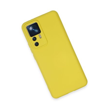 Mi 12T Pro Kılıf Nano içi Kadife Silikon - Sarı