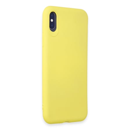 iPhone X Kılıf First Silikon - Sarı