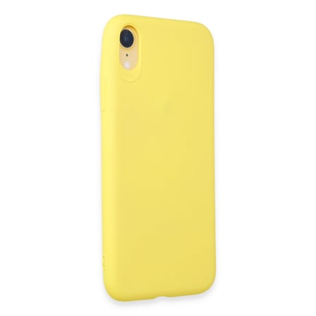 iPhone XR Kılıf First Silikon - Sarı