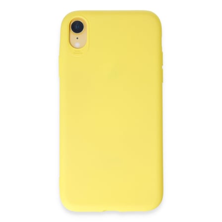 iPhone XR Kılıf First Silikon - Sarı