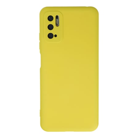 Redmi Note 10 5G Kılıf Nano içi Kadife Silikon - Sarı