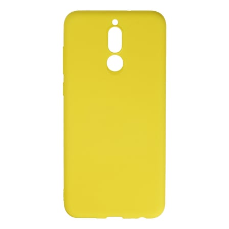 Mate 10 Lite Kılıf Nano içi Kadife Silikon - Sarı