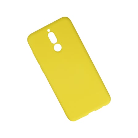 Mate 10 Lite Kılıf Nano içi Kadife Silikon - Sarı