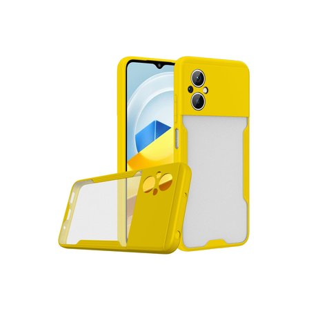 Poco M5 Kılıf Platin Silikon - Sarı