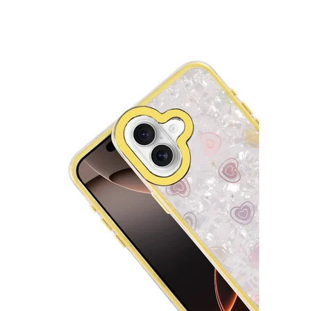 iPhone 16 Lumi Desenli Kapak - Sarı
