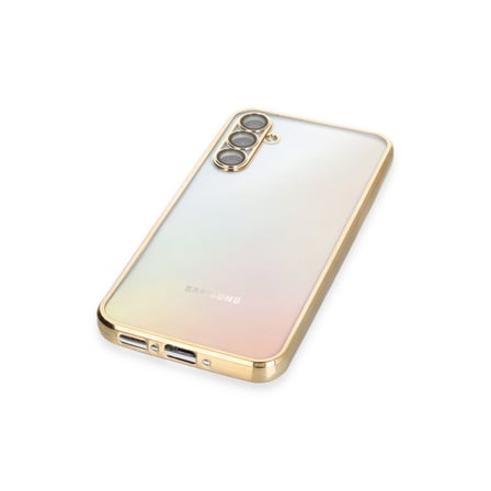 Galaxy A54 5G Kılıf Razer Lensli Silikon - Gold