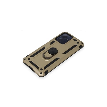 Redmi Note 12 4G Kılıf Sofya Yüzüklü Silikon Kapak - Gold