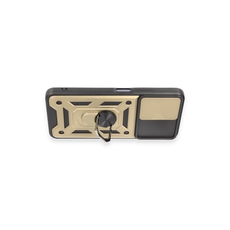 Redmi Note 12 5G Kılıf Pars Lens Yüzüklü Silikon - Gold