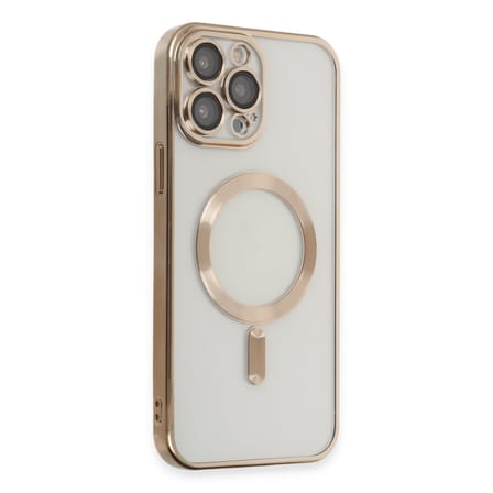 iPhone 15 Pro Kılıf Kross Magneticsafe Kapak - Gold
