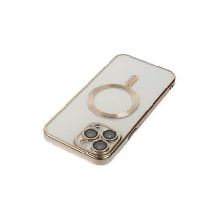 İphone 14 Pro Kılıf Kross Magnetice Kapak - Gold